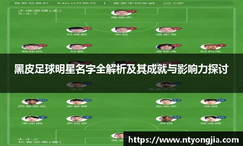 黑皮足球明星名字全解析及其成就与影响力探讨
